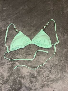 wild fable Mint Green Ring-Accent Bikini Top
